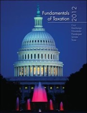 Cover of: Fundamentals Of Taxation 2012 Edition With Taxation Software