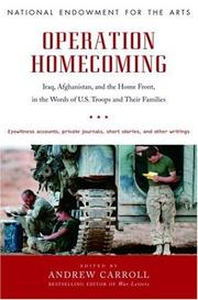 Cover of: Operation Homecoming: Iraq, Afghanistan, and the Home Front, in the Words of U.S. Troops and Their Families