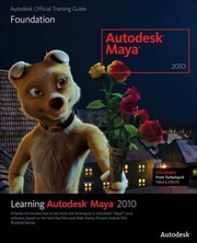 Cover of: Learning Autodesk Maya 2010 Foundation