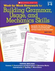 Cover of: Weekbyweek Homework For Building Grammar Usage And Mechanics Skills