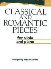 Cover of: Classical And Romantic Pieces For Viola And Piano