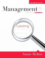 Cover of: Management A Focus On Leaders