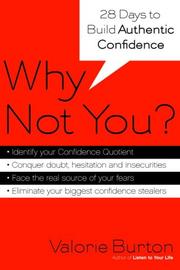 Cover of: Why Not You? | Valorie Burton