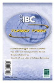 Cover of: 2012 International Building Code Turbo Tabs For Softcover Edition by International Code Council