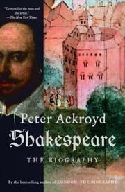Cover of: Shakespeare by Peter Ackroyd