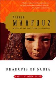 Cover of: Rhadopis of Nubia | Naguib Mahfouz