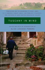 Cover of: Tuscany in mind by edited and with an introduction by Alice Leccese Powers.