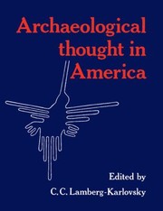Cover of: Archaeological Thought In America by 