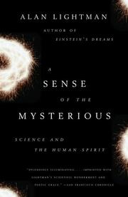Cover of: A Sense of the Mysterious: Science and the Human Spirit