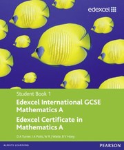 Cover of: Edexcel Igcse Mathematics A