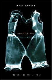 Cover of: Decreation