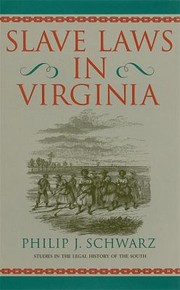 Cover of: Slave Laws In Virginia by 