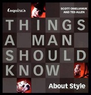 Cover of: Esquires Things A Man Should Know About Style by 
