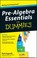 Cover of: Prealgebra Essentials For Dummies