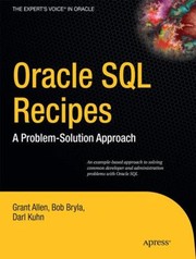 Cover of: Oracle Sql Recipes A Problemsolution Approach