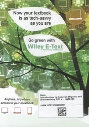 Cover of: Introduction to General Organic and Biochemistry
            
                Wiley Desktop Editions
