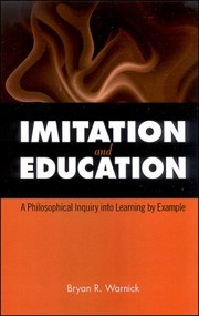 Cover of: Imitation And Education A Philosophical Inquiry Into Learning By Example