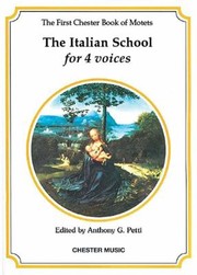 Cover of: The Italian School For 4 Voices