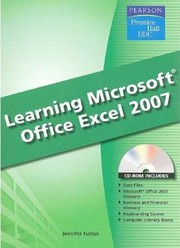 Cover of: Learning Microsoft Office Excel 2007
