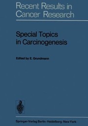 Cover of: Special Topics In Carcinogenesis Symposium Of The Gesellschaft Zur Bekampfung