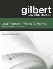 Cover of: Legal Research Writing Analysis by 