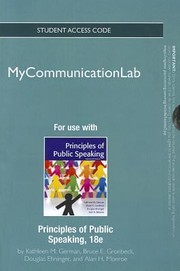 Cover of: Principles Of Public Speaking New Mycommunicationlab Standalone Access Card