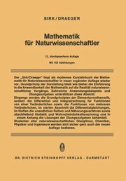 Cover of: Mathematik Fr Naturwissenschaftler