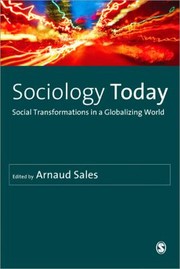 Cover of: Sociology Today Social Transformations In A Globalizing World by Arnaud Sales