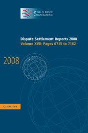 Cover of: Dispute Settlement Reports 2008