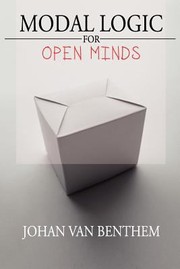 Cover of: Modal Logic For Open Minds