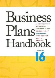 Cover of: Business Plans Handbook A Compilation Of Business Plans Developed By Individuals Throughout North America