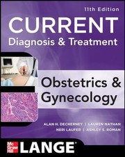 Current Diagnosis Treatment Obstetrics Gynecology by Lauren Nathan