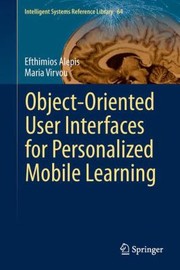 Cover of: Object Oriented User Interfaces For Personalized Mobile Learning by 