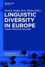 Cover of: Linguistic Diversity In Europe Current Trends And Discourses