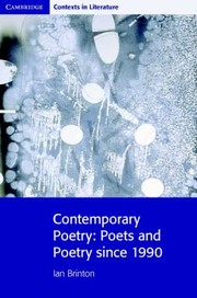 Cover of: Contemporary Poetry Poets And Poetry Since 1990 by 