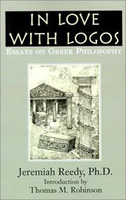 Cover of: In love with logos: essays on Greek philosophy