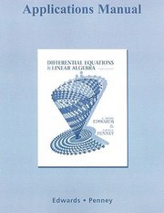 Cover of: Differential Equations And Linear Algebra by 