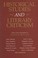 Cover of: Historical Studies Literary Criticism