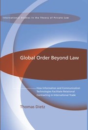 Cover of: Global Order Beyond Law An Empirical Legal Study Of Crossborder Contract Governance