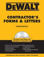 Cover of: Dewaltcontractors Forms Letters by 