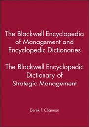 Cover of: The Blackwell Encyclopedia Of Management Vol 2 The Blackwell Encyclopedic Dictionary Of Strategic Management