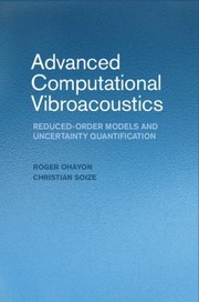 Cover of: Advanced Computational Vibroacoustics Reducedorder Models And Uncertainty Quantification