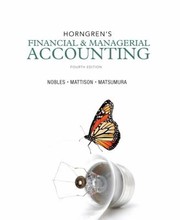 Cover of: Horngrens Financial Managerial Accounting