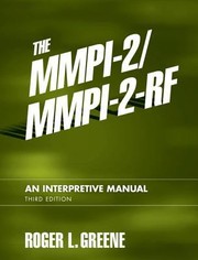 Cover of: The Mmpi2mmpi2rf An Interpretive Manual by 