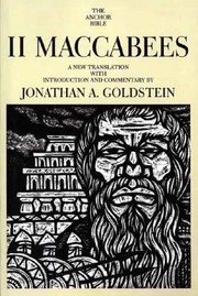 Cover of: Ii Maccabees A New Translation With Introduction And Commentary by 