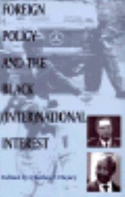 Cover of: Foreign Policy And The Black International Interest