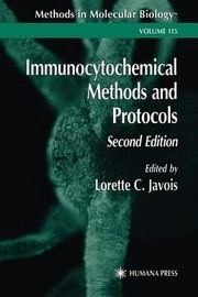 Cover of: Immunocytochemical Methods And Protocols by 