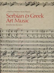 Cover of: Serbian And Greek Art Music A Patch To Western Music History