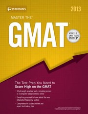 Cover of: Petersons Master The Gmat 2013