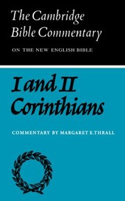 Cover of: The First And Second Letters Of Paul To The Corinthians